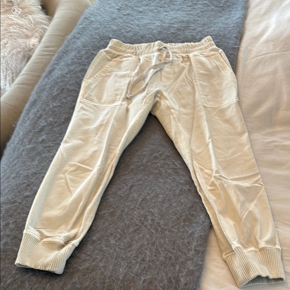 James Perse Pants - James Perse Cream Jogger Pants